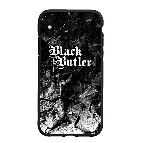 Чехол iPhone XS Max матовый Black Butler black graphite / 3D-Черный – фото 1