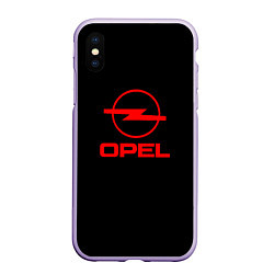 Чехол iPhone XS Max матовый Opel red logo auto