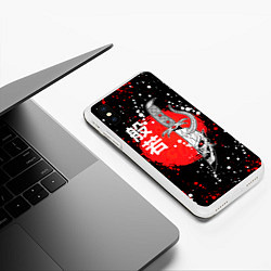 Чехол iPhone XS Max матовый Хання на кинжале, цвет: 3D-белый — фото 2