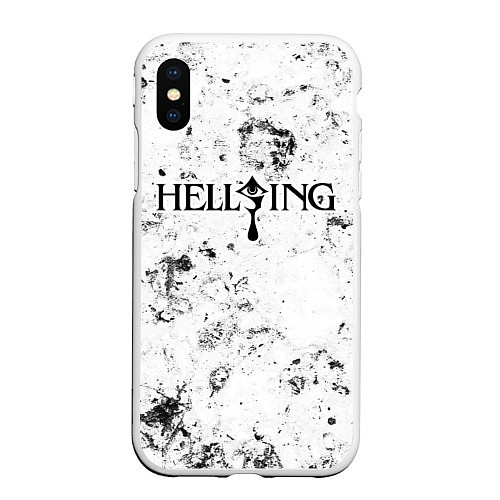 Чехол iPhone XS Max матовый Hellsing dirty ice / 3D-Белый – фото 1