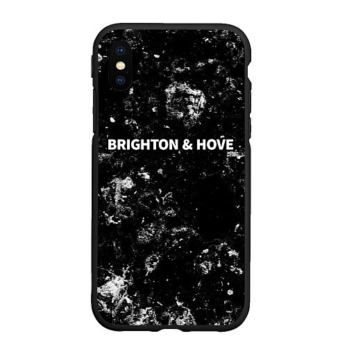 Чехол iPhone XS Max матовый Brighton black ice / 3D-Черный – фото 1