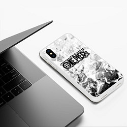 Чехол iPhone XS Max матовый One Piece white graphite, цвет: 3D-белый — фото 2