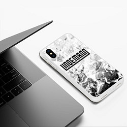 Чехол iPhone XS Max матовый Lindemann white graphite, цвет: 3D-белый — фото 2