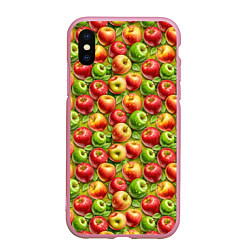 Чехол iPhone XS Max матовый Ароматные сочные яблоки