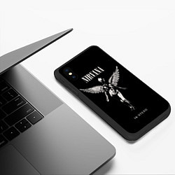 Чехол iPhone XS Max матовый Nirvana album, цвет: 3D-черный — фото 2