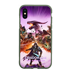 Чехол iPhone XS Max матовый Герои Dragon age the veilguard