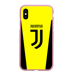 Чехол iPhone XS Max матовый Juventus sport geometry yellow