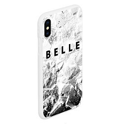 Чехол iPhone XS Max матовый Belle white graphite, цвет: 3D-белый — фото 2