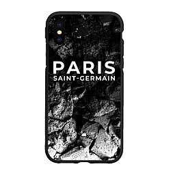 Чехол iPhone XS Max матовый PSG black graphite