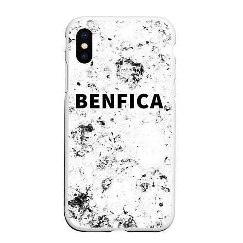 Чехол iPhone XS Max матовый Benfica dirty ice / 3D-Белый – фото 1