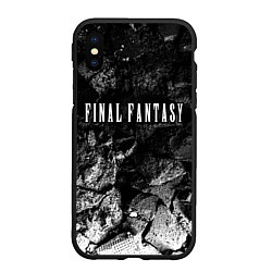 Чехол iPhone XS Max матовый Final Fantasy black graphite, цвет: 3D-черный