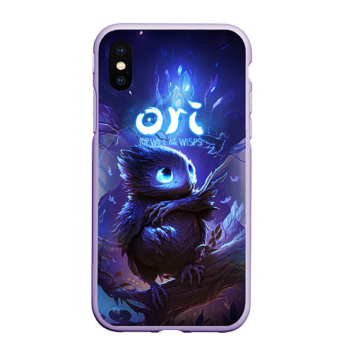 Чехол iPhone XS Max матовый Ku Ori and the Will of the Wisps / 3D-Светло-сиреневый – фото 1