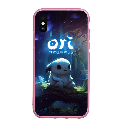 Чехол iPhone XS Max матовый Naru Ori and the Will of the Wisps / 3D-Розовый – фото 1