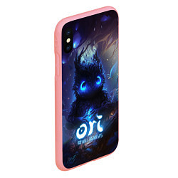 Чехол iPhone XS Max матовый Ori сова в слепом лесу, цвет: 3D-баблгам — фото 2