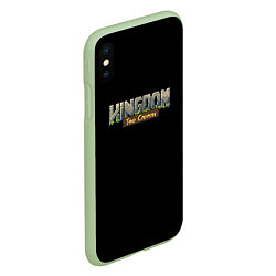 Чехол iPhone XS Max матовый Kingdom rpg, цвет: 3D-салатовый — фото 2