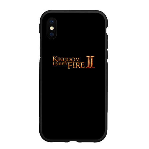 Чехол iPhone XS Max матовый Kingdom / 3D-Черный – фото 1