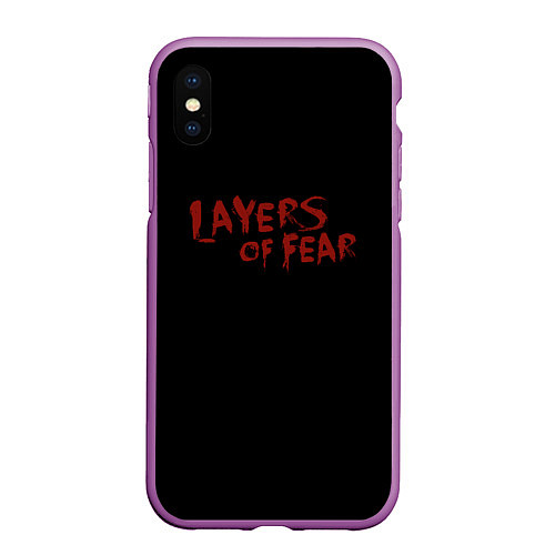 Чехол iPhone XS Max матовый Layers of Fear / 3D-Фиолетовый – фото 1