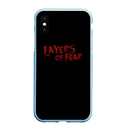 Чехол iPhone XS Max матовый Layers of Fear, цвет: 3D-голубой