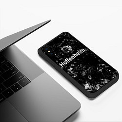 Чехол iPhone XS Max матовый Hoffenheim black ice, цвет: 3D-черный — фото 2