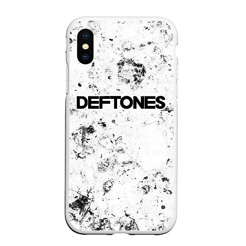 Чехол iPhone XS Max матовый Deftones dirty ice / 3D-Белый – фото 1