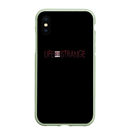 Чехол iPhone XS Max матовый Life is strange logo / 3D-Салатовый – фото 1