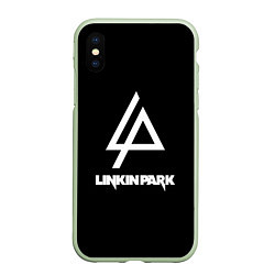 Чехол iPhone XS Max матовый Linkin park logo brend music