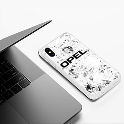 Чехол iPhone XS Max матовый Opel dirty ice, цвет: 3D-белый — фото 2