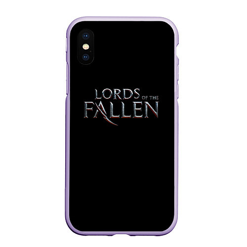 Чехол iPhone XS Max матовый Lord of the fallen logo / 3D-Светло-сиреневый – фото 1