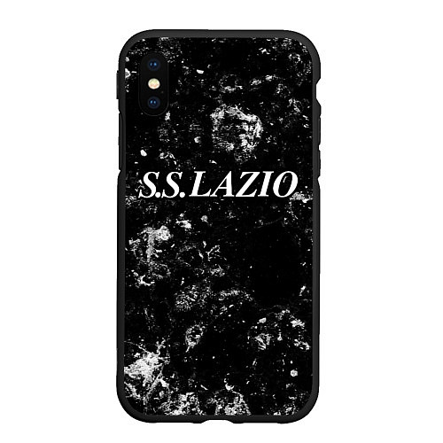 Чехол iPhone XS Max матовый Lazio black ice / 3D-Черный – фото 1