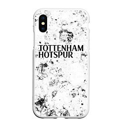 Чехол iPhone XS Max матовый Tottenham dirty ice, цвет: 3D-белый