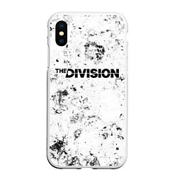 Чехол iPhone XS Max матовый The Division dirty ice, цвет: 3D-белый