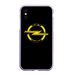 Чехол iPhone XS Max матовый Opel yellow