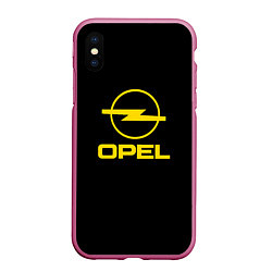 Чехол iPhone XS Max матовый Opel yellow