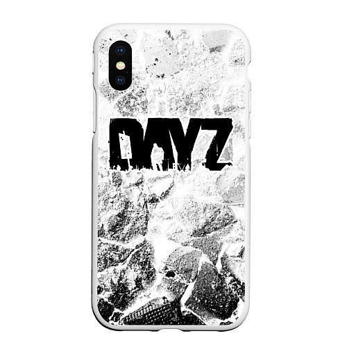 Чехол iPhone XS Max матовый DayZ white graphite / 3D-Белый – фото 1