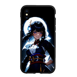 Чехол iPhone XS Max матовый Сёгун Райден - свет луны