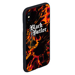 Чехол iPhone XS Max матовый Black Butler red lava, цвет: 3D-черный — фото 2