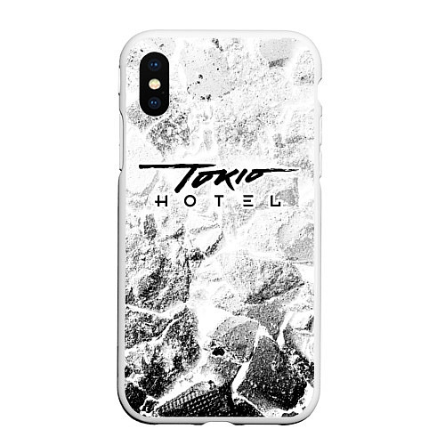 Чехол iPhone XS Max матовый Tokio Hotel white graphite / 3D-Белый – фото 1