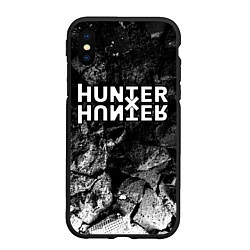 Чехол iPhone XS Max матовый Hunter x Hunter black graphite