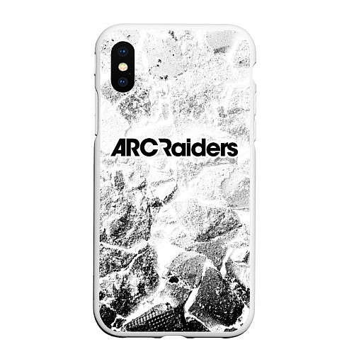 Чехол iPhone XS Max матовый ARC Raiders white graphite / 3D-Белый – фото 1
