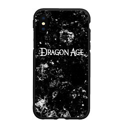 Чехол iPhone XS Max матовый Dragon Age black ice