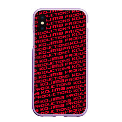 Чехол iPhone XS Max матовый Kojima pattern game