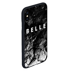 Чехол iPhone XS Max матовый Belle black graphite, цвет: 3D-черный — фото 2