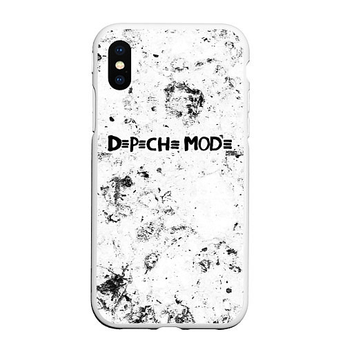 Чехол iPhone XS Max матовый Depeche Mode dirty ice / 3D-Белый – фото 1