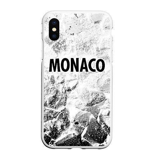 Чехол iPhone XS Max матовый Monaco white graphite / 3D-Белый – фото 1