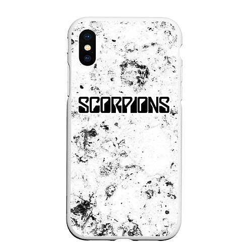 Чехол iPhone XS Max матовый Scorpions dirty ice / 3D-Белый – фото 1