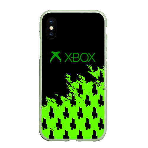 Чехол iPhone XS Max матовый Billie Eilish x Xbox / 3D-Салатовый – фото 1