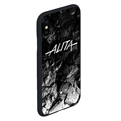 Чехол iPhone XS Max матовый Alita black graphite, цвет: 3D-черный — фото 2