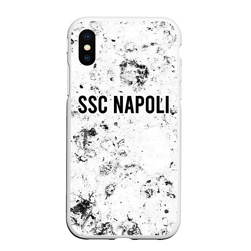 Чехол iPhone XS Max матовый Napoli dirty ice / 3D-Белый – фото 1