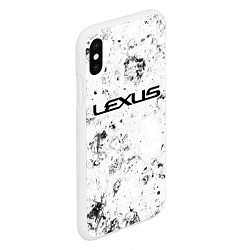 Чехол iPhone XS Max матовый Lexus dirty ice, цвет: 3D-белый — фото 2