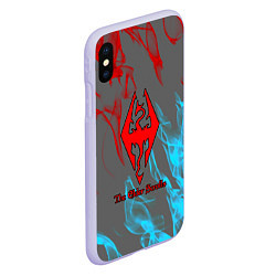 Чехол iPhone XS Max матовый The Elder Scrolls Online fire, цвет: 3D-светло-сиреневый — фото 2